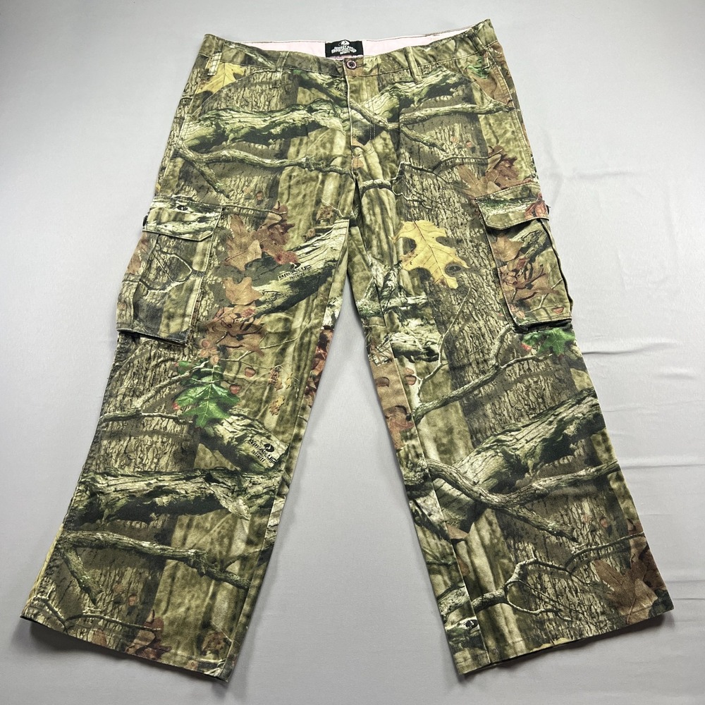 Mossy Oak Break Up Infinity Cargo Pants Womens XL Multicolor Forest Camo Cotton